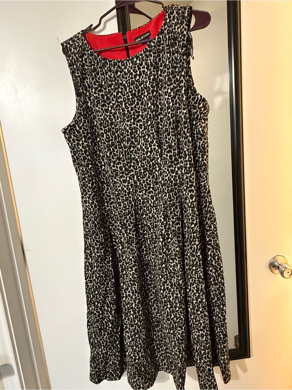 Halston print dress